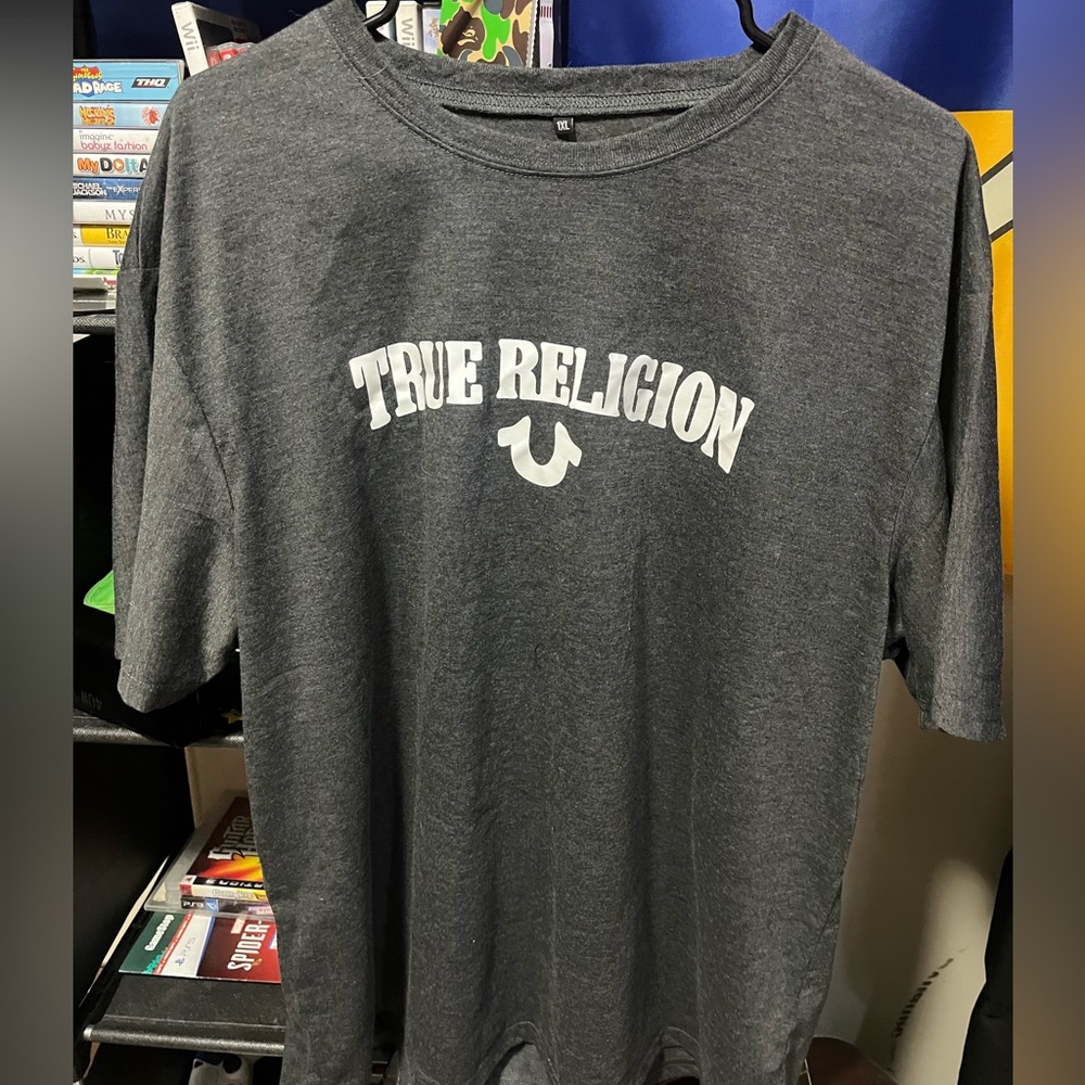 True Religion Men’s Grey Shirt Size US XL